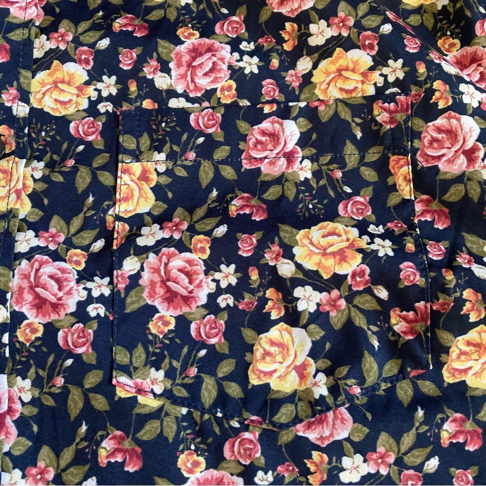 2 Madison Floral Slim Fit Button Up Shirt Long Sleeve Mens Size XL 17-17.5 34/35 - Picture 3 of 12